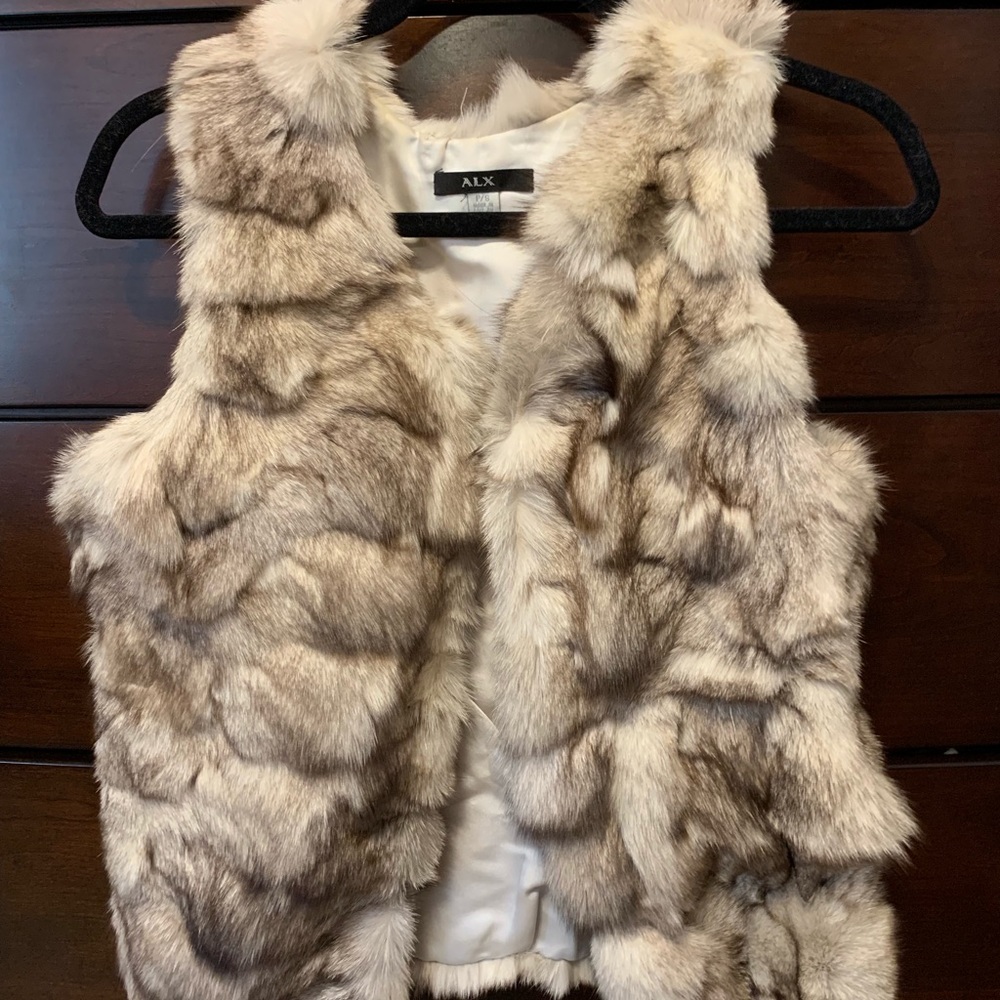 ALX Rabbit Fur Vest